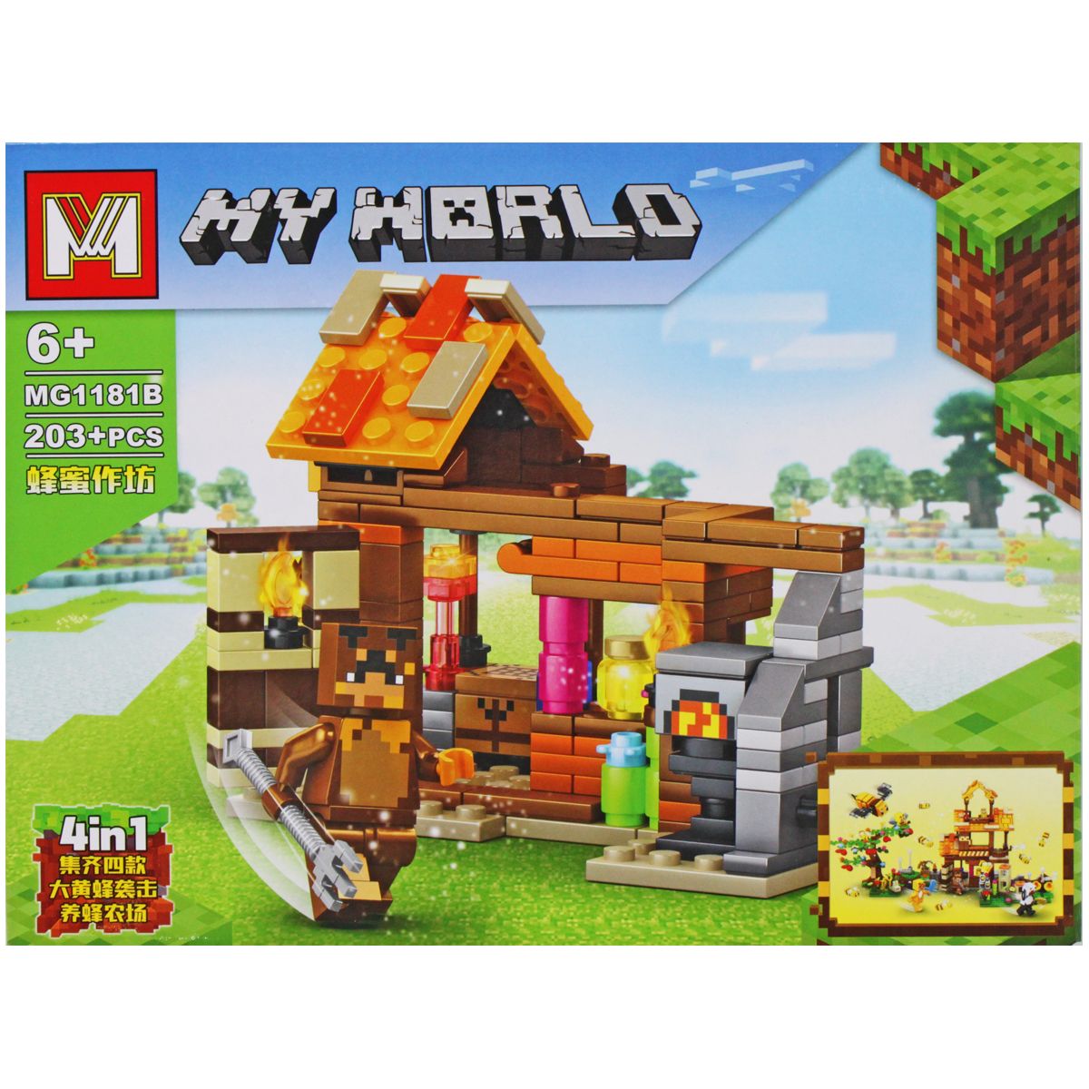 Конструктор за мотивами "Minecraft" (вид В)  фото 1