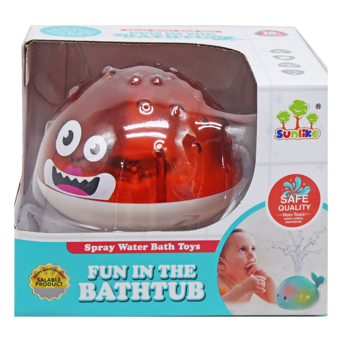 Іграшка для ванної "Фонтанчик: Риба Фугу" (коричнева)