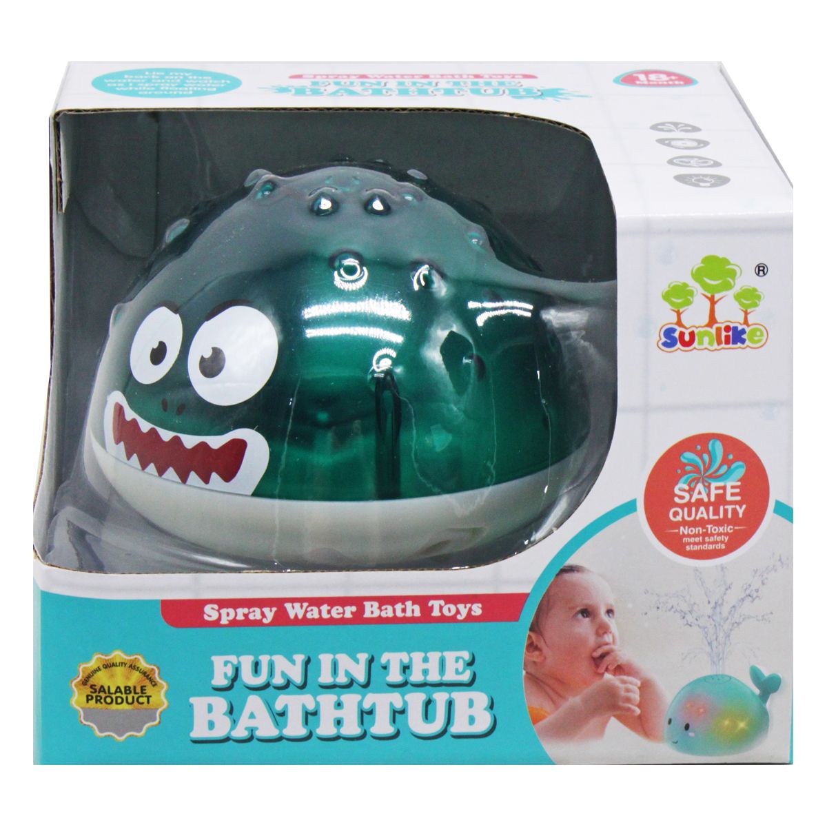 Іграшка для ванної "Фонтанчик: Риба Фугу" (бірюзова)