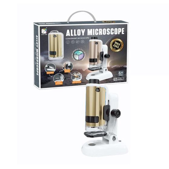 Мікроскоп дитячий "Alloy Microscope" (шампань)