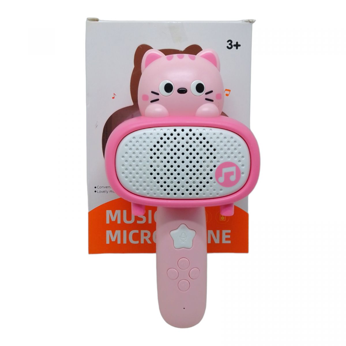 Мікрофон-колонка "Киця" рожевий