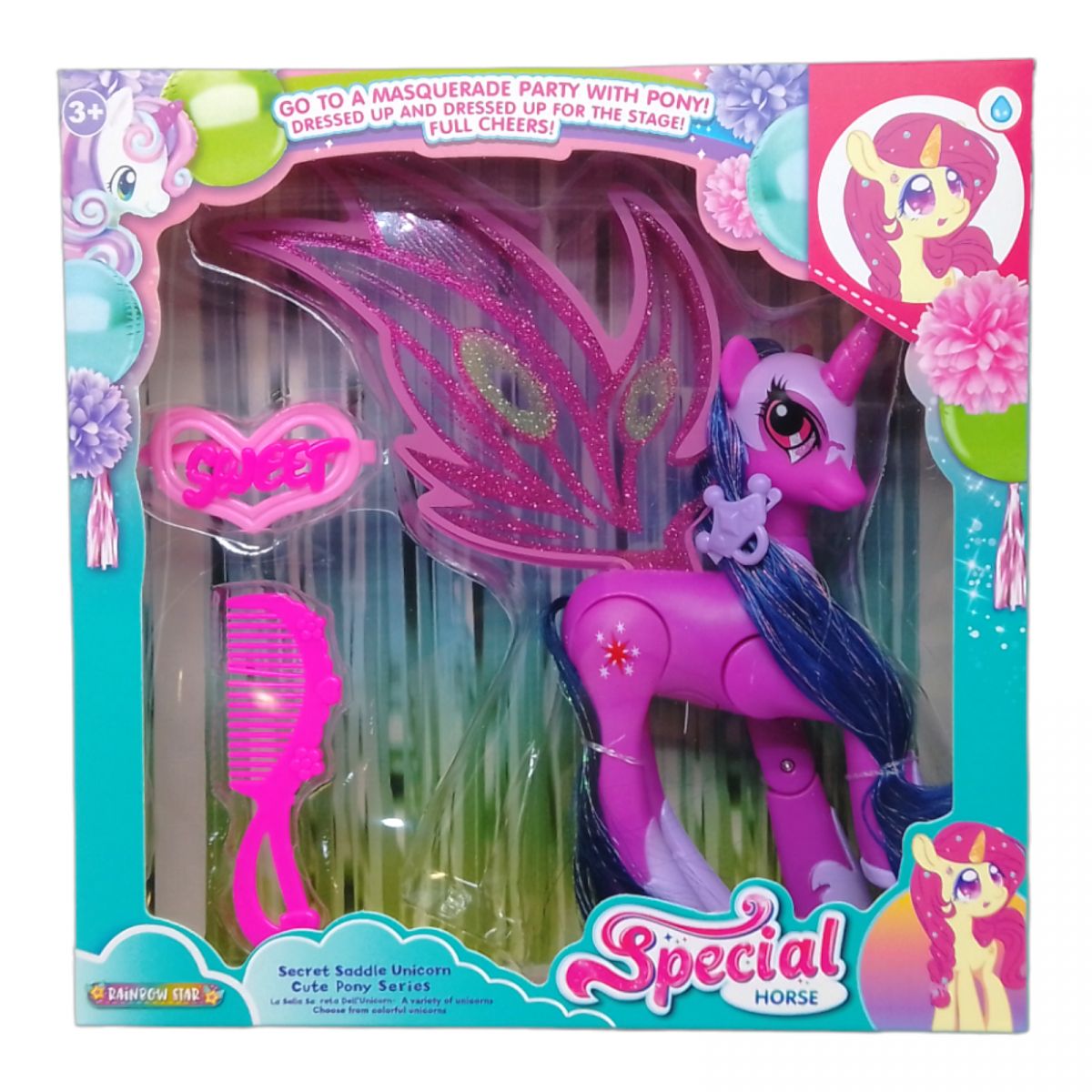 Игровой набор с пони "Special horse" (фиолетовый)