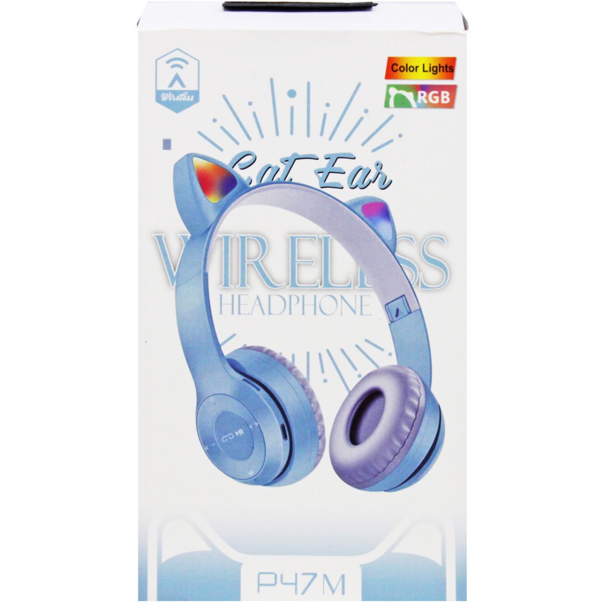 Бездротові навушники "Cat Ears" (блакитні)