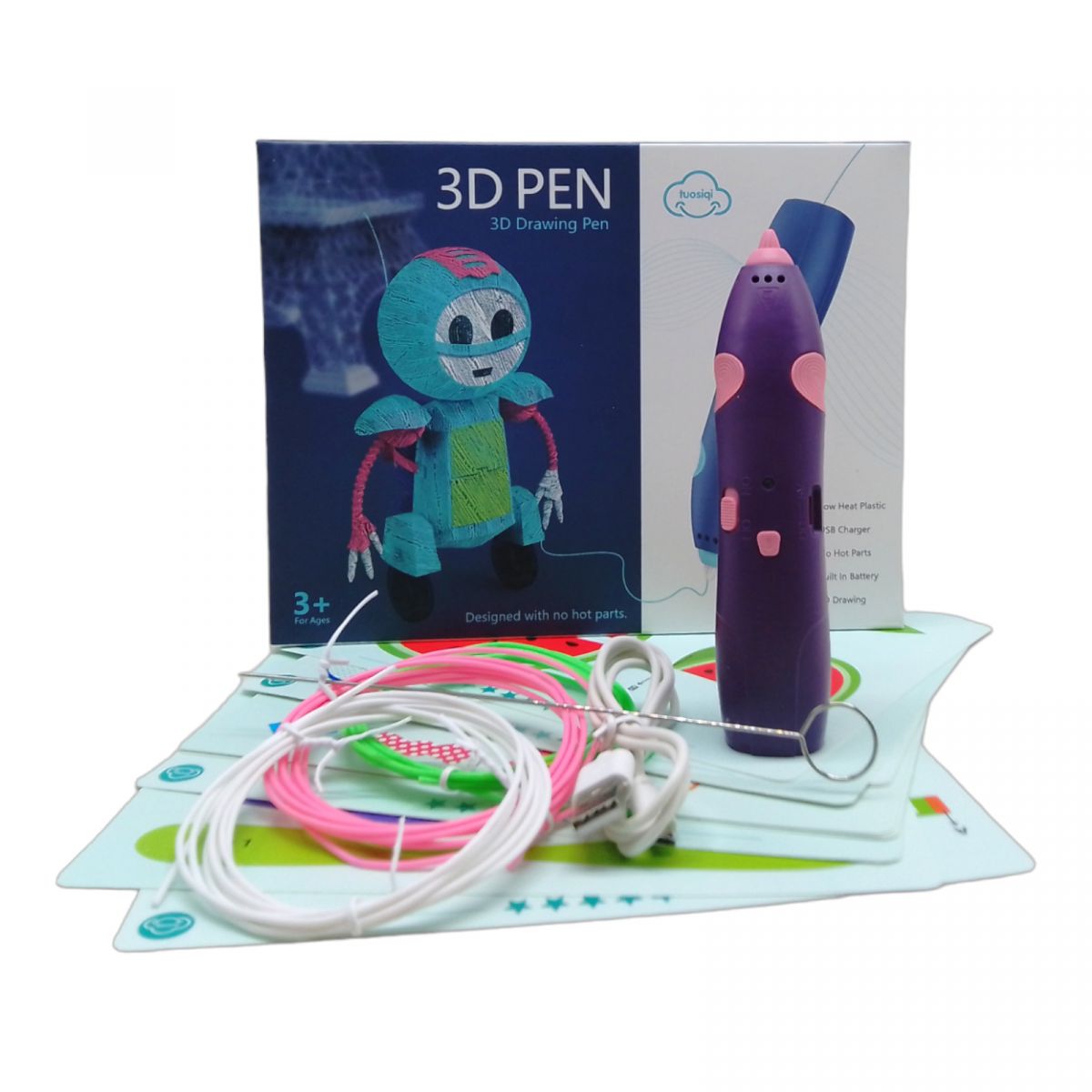 3D ручка "3D Drawing pen" (фіолетова)