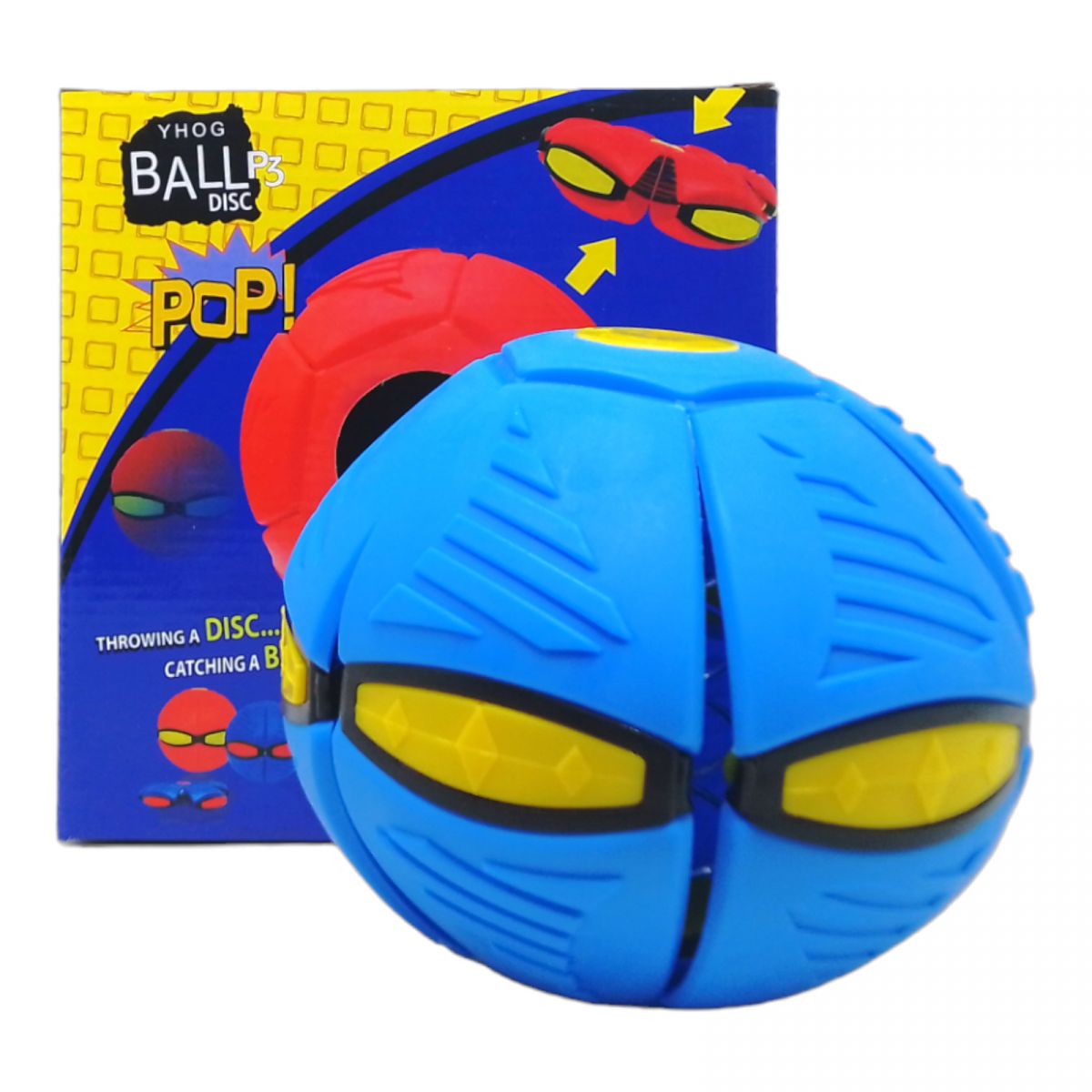 Мʼяч-трансформер "Flat Ball Disc: Мʼячик-фризбі", синій