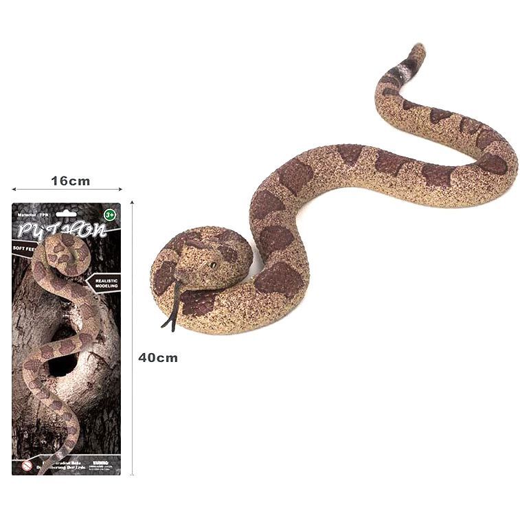 Уцінка.  Антистрес-тягучка "Реалістична змія" (26 см) трохи здерта шкіра біля ока