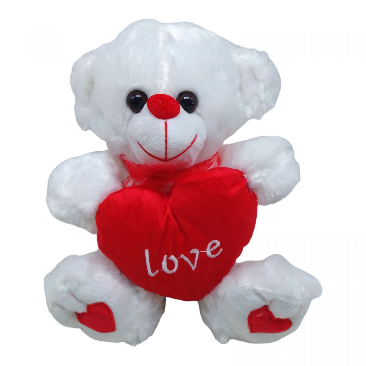 Мʼяка іграшка “Ведмедик з серцем”, підсвічування, 23 см