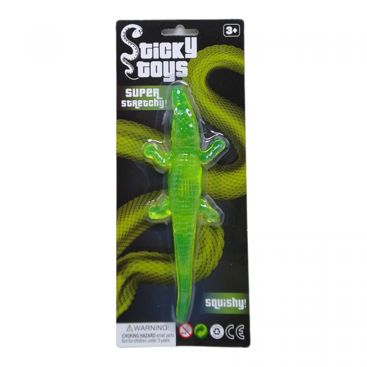 Силіконова іграшка-тягучка "Крокодил" (зелений)
