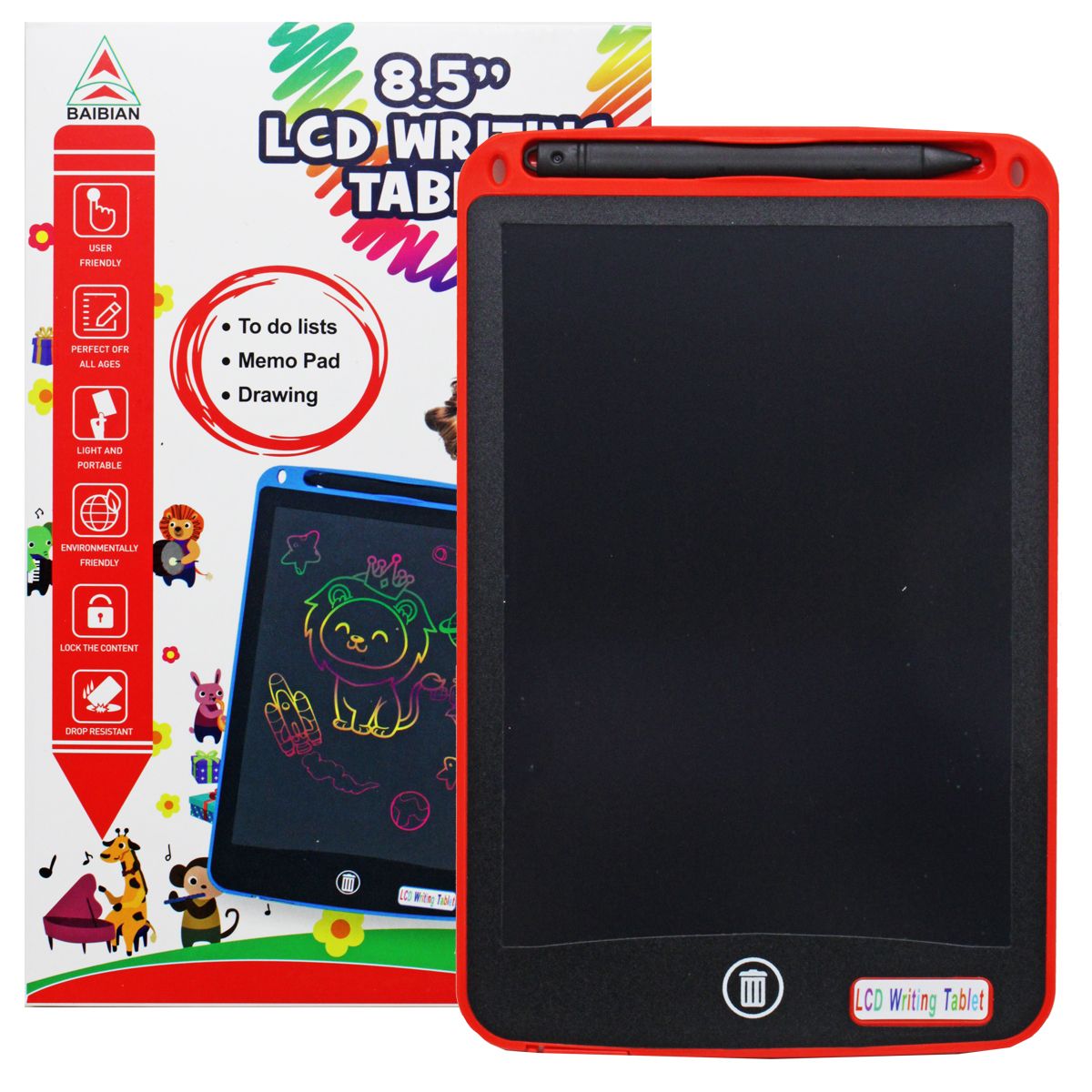 Планшет для малювання "LCD Writing tablet" (червоний)