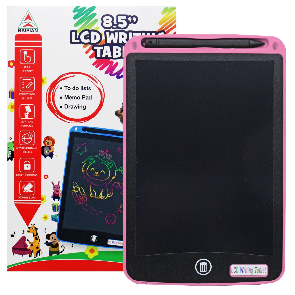 Планшет для рисования "LCD Writing tablet" (розовый)