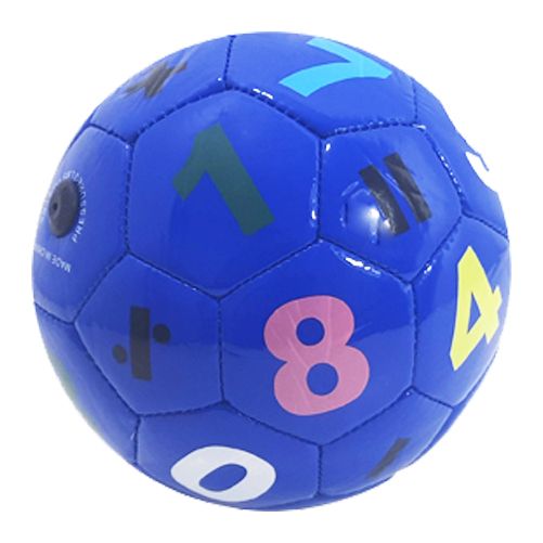 Мяч футбольный №2 "Цифры" (синий)