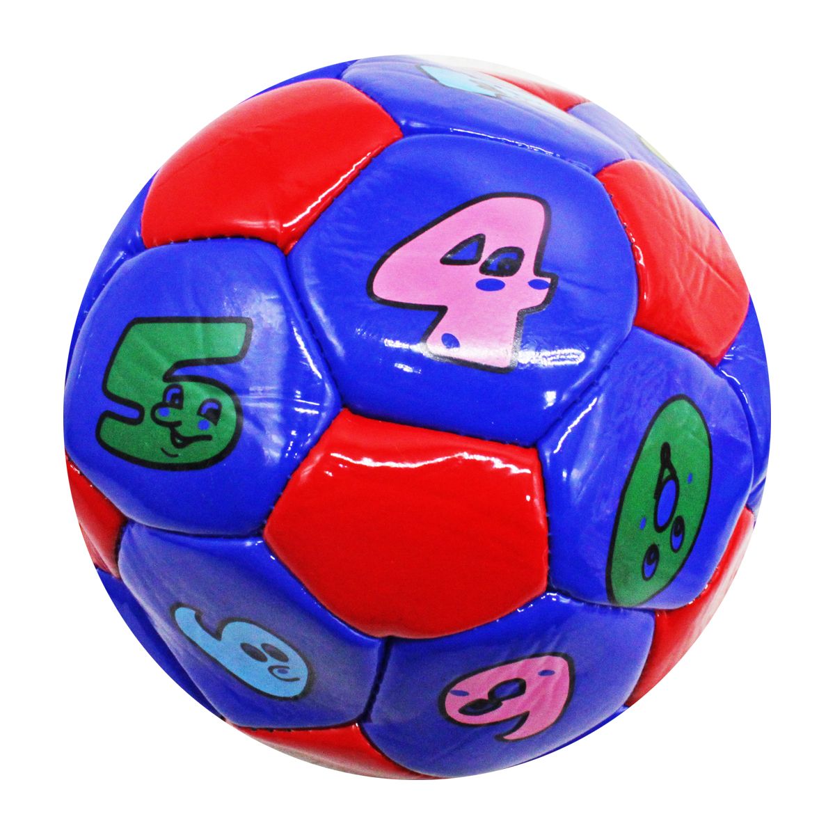 Мяч футбольный №2 "Цифры" (синий)
