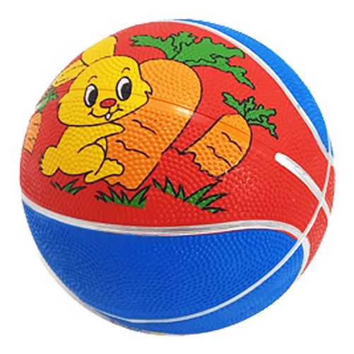 Мяч баскетбольный детский, d=19 см (синий+красный)