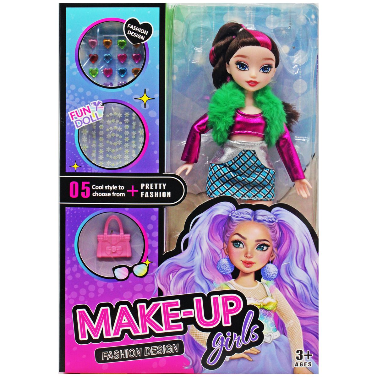 Лялька з аксессуарами "Makeup girls" (вид 2)