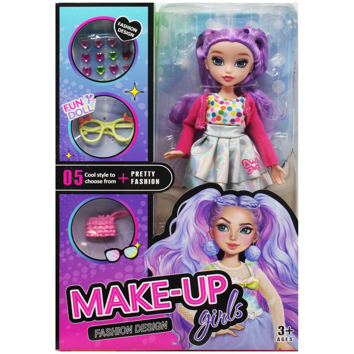 Лялька з аксессуарами "Makeup girls" (вид 3)