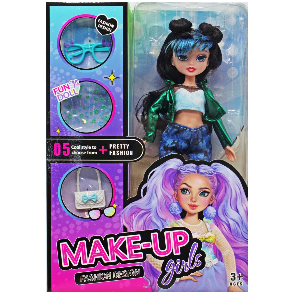 Лялька з аксессуарами "Makeup girls" (вид 4)