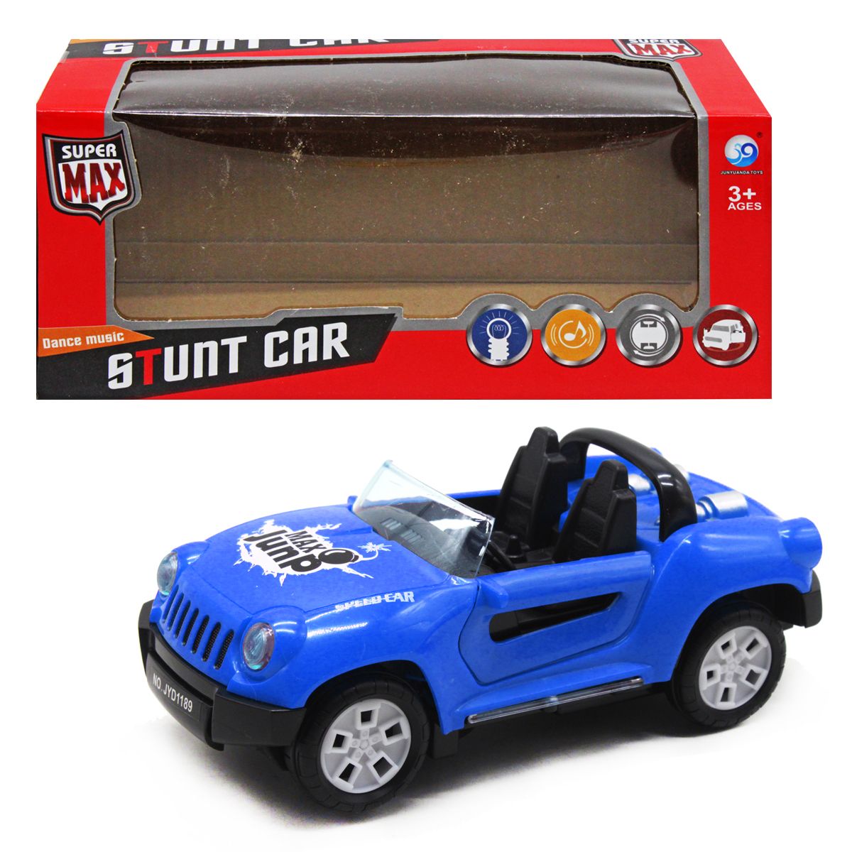 Легковая машинка "Stunt car", синяя