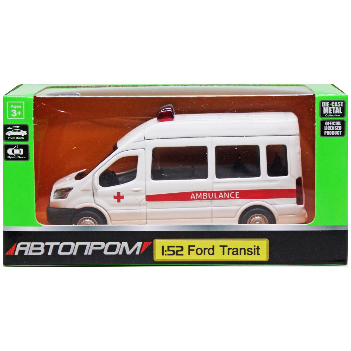 Машинка "Автопром: Ford Transit Ambulance"