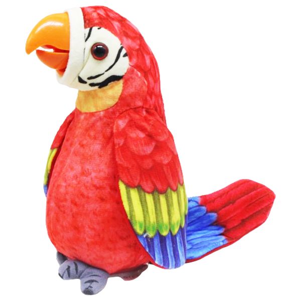 Интерактивная игрушка "Попугай-повторюшка" (красный)