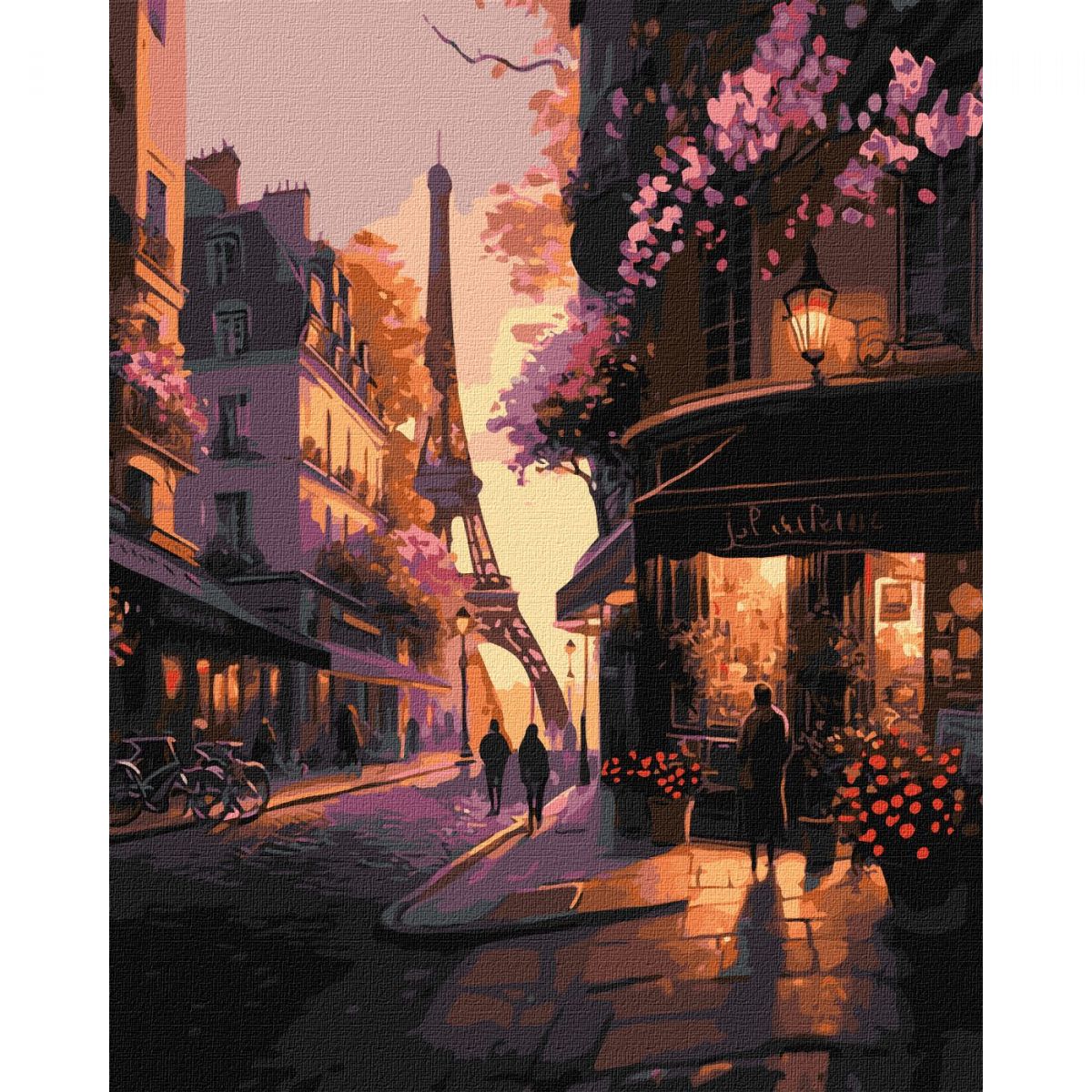 Картина за номерами "Французькі вулички" 40х50 см