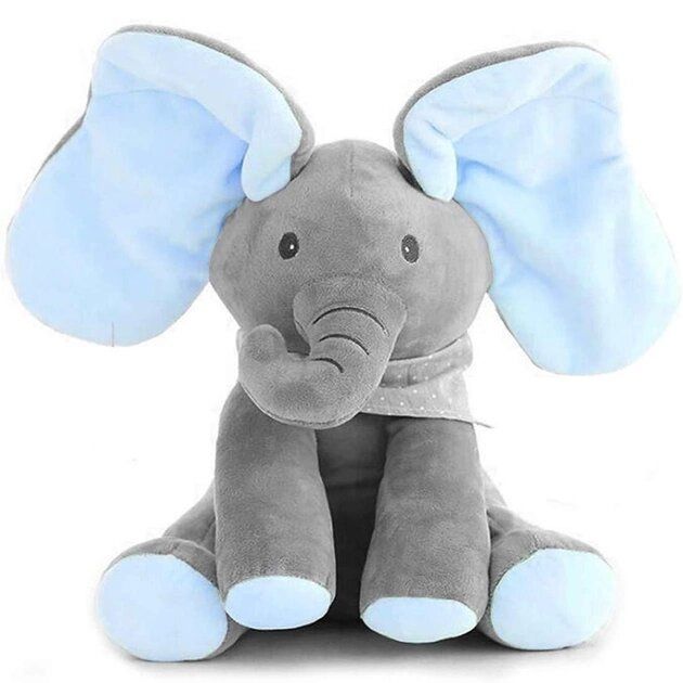 Интерактивная мягкая игрушка "Слоненок" (голубой)