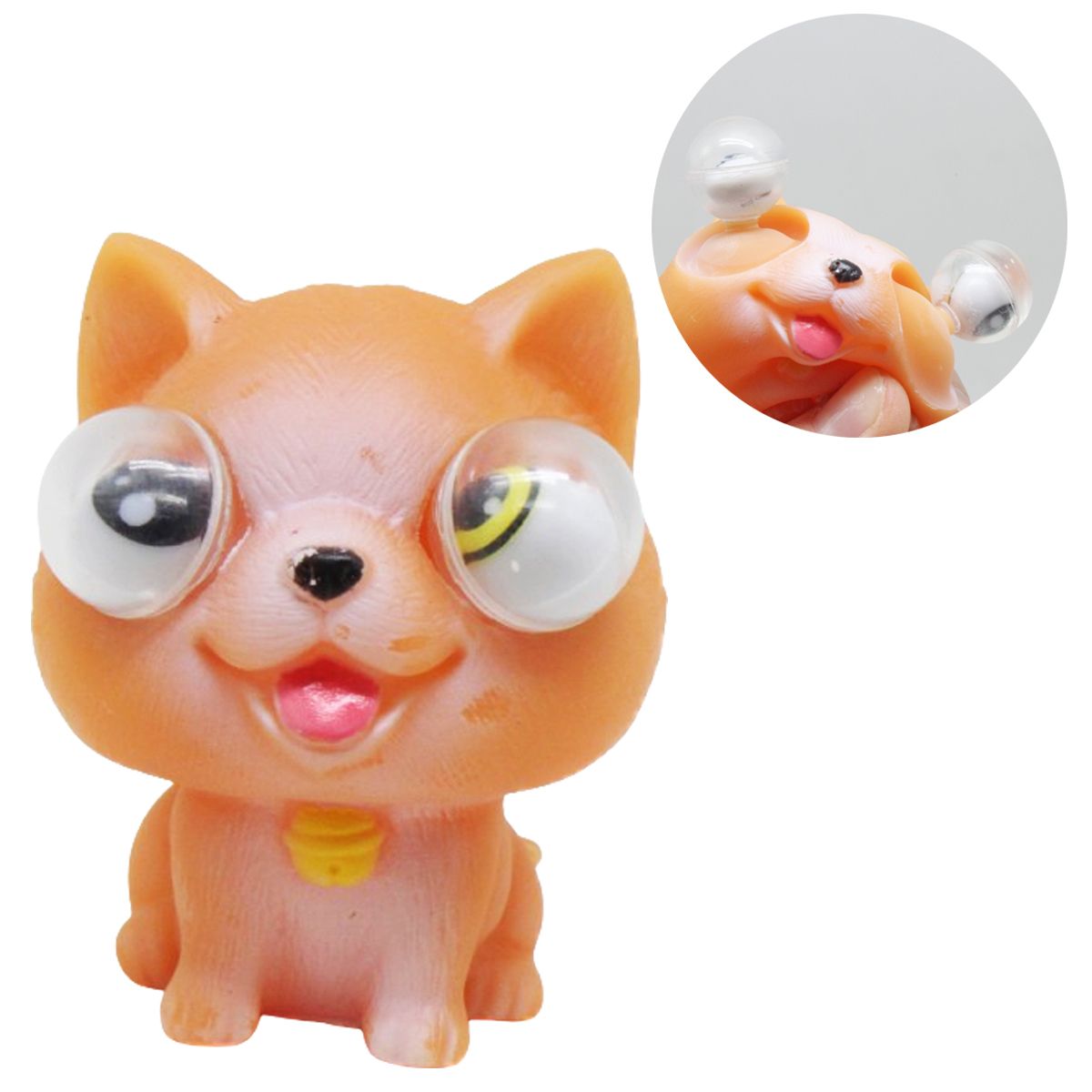 Іграшка-антистрес "Popping eyes: Котик" (рудий)