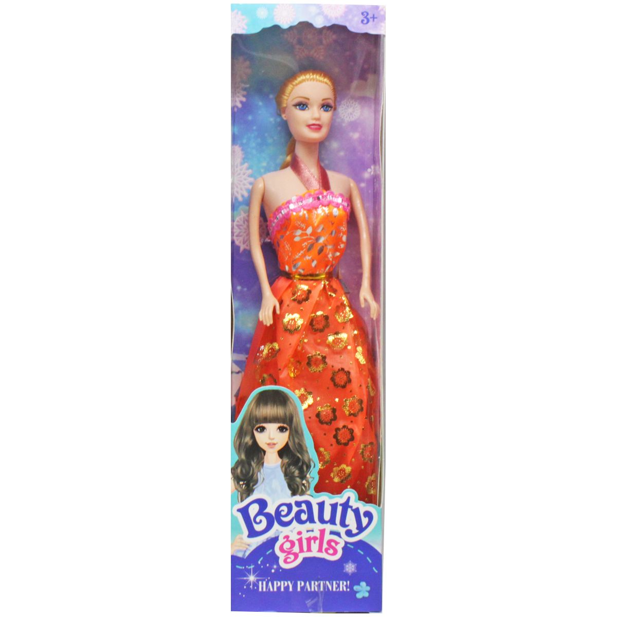 Лялька "Beauty girl", в помаранчевому, мікс видів