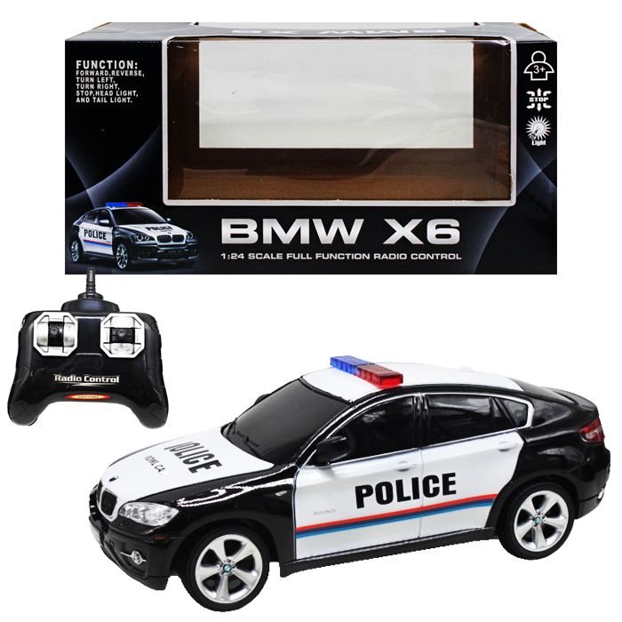 Машинка на радіокеруванні "BMW X6.  Police", чорна