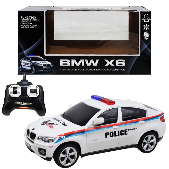 Машинка на радіокеруванні "BMW X6.  Police", біла