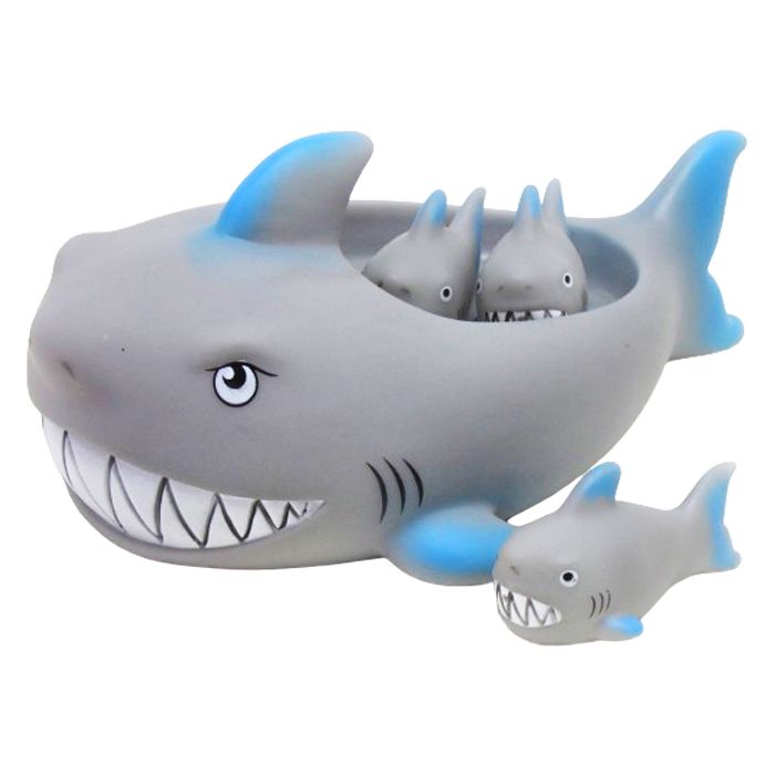 Набір іграшок для ванни "Родина акул" (4 шт)