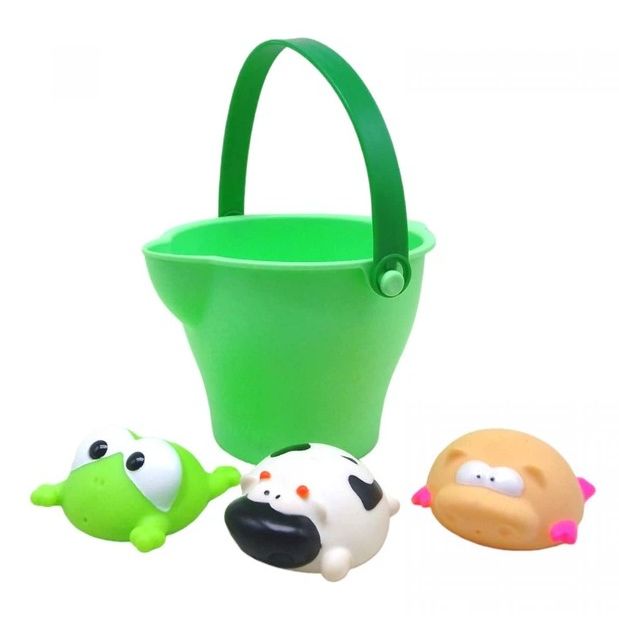 Набір для купання Відерце і тваринки 3шт  фото 1