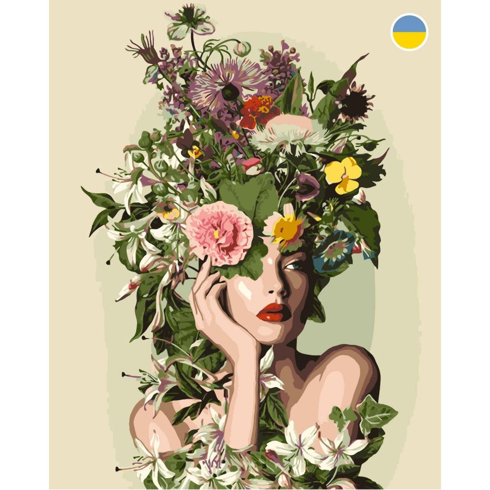Картина по номерах "Весняна дівчина" 40x50 см