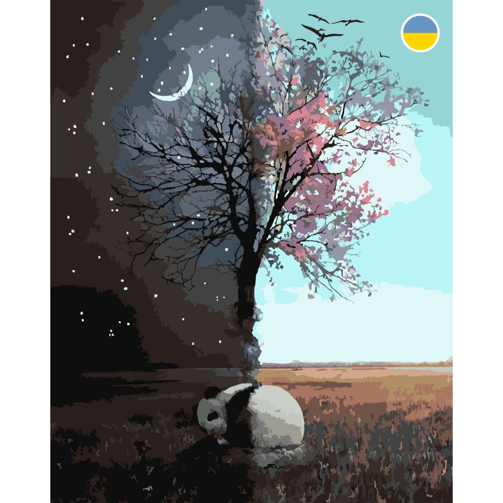 Картина по номерам "День и ночь" 40x50 см