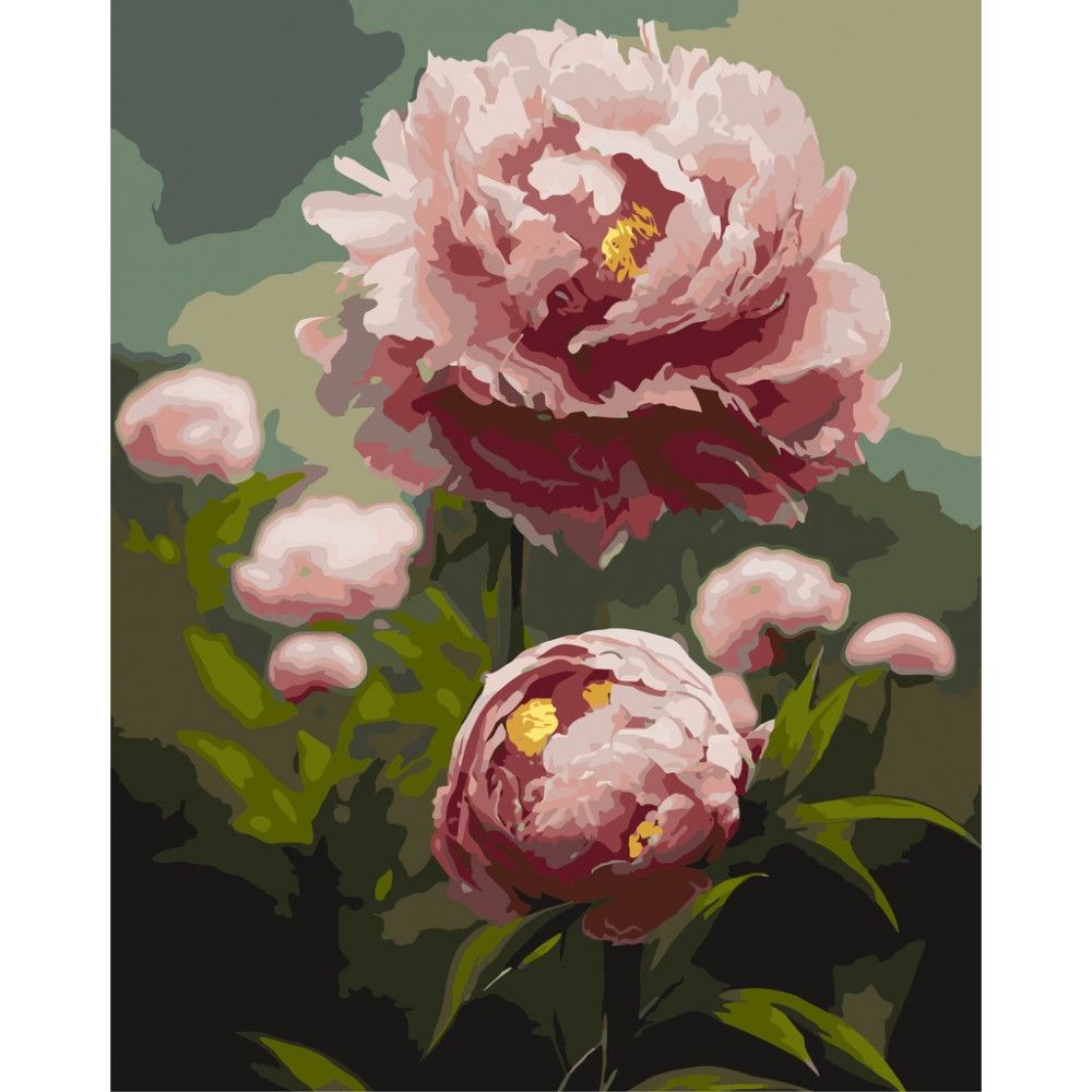 Картина по номерам "Пионы – цветы весны" 40x50 см