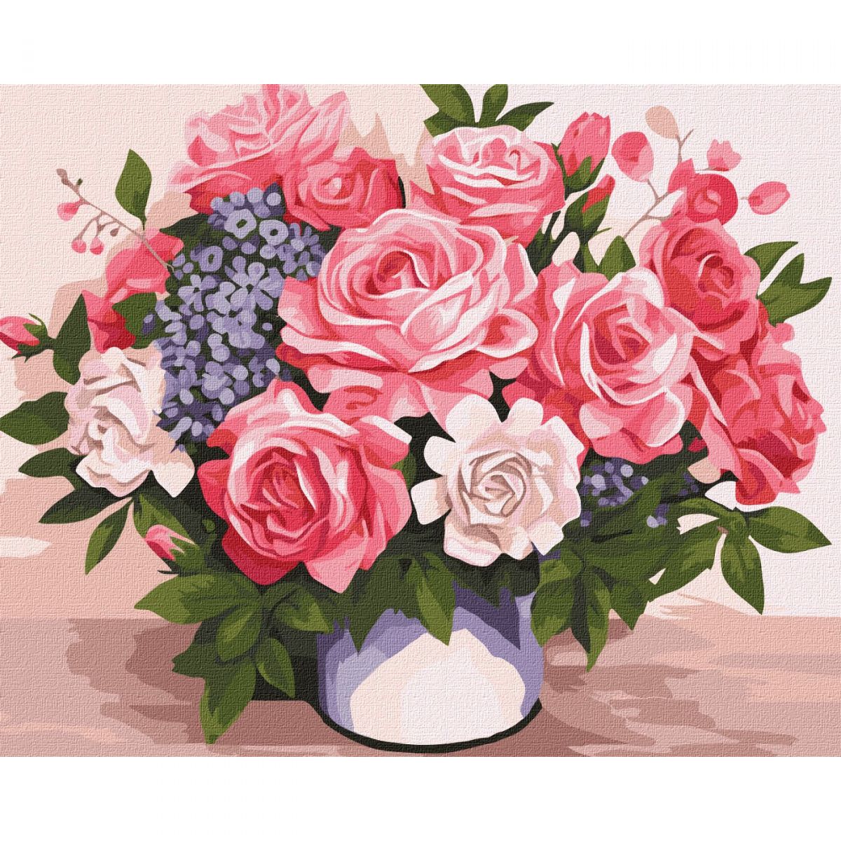 Картина за номерами "Квіткова краса" 40х50 см