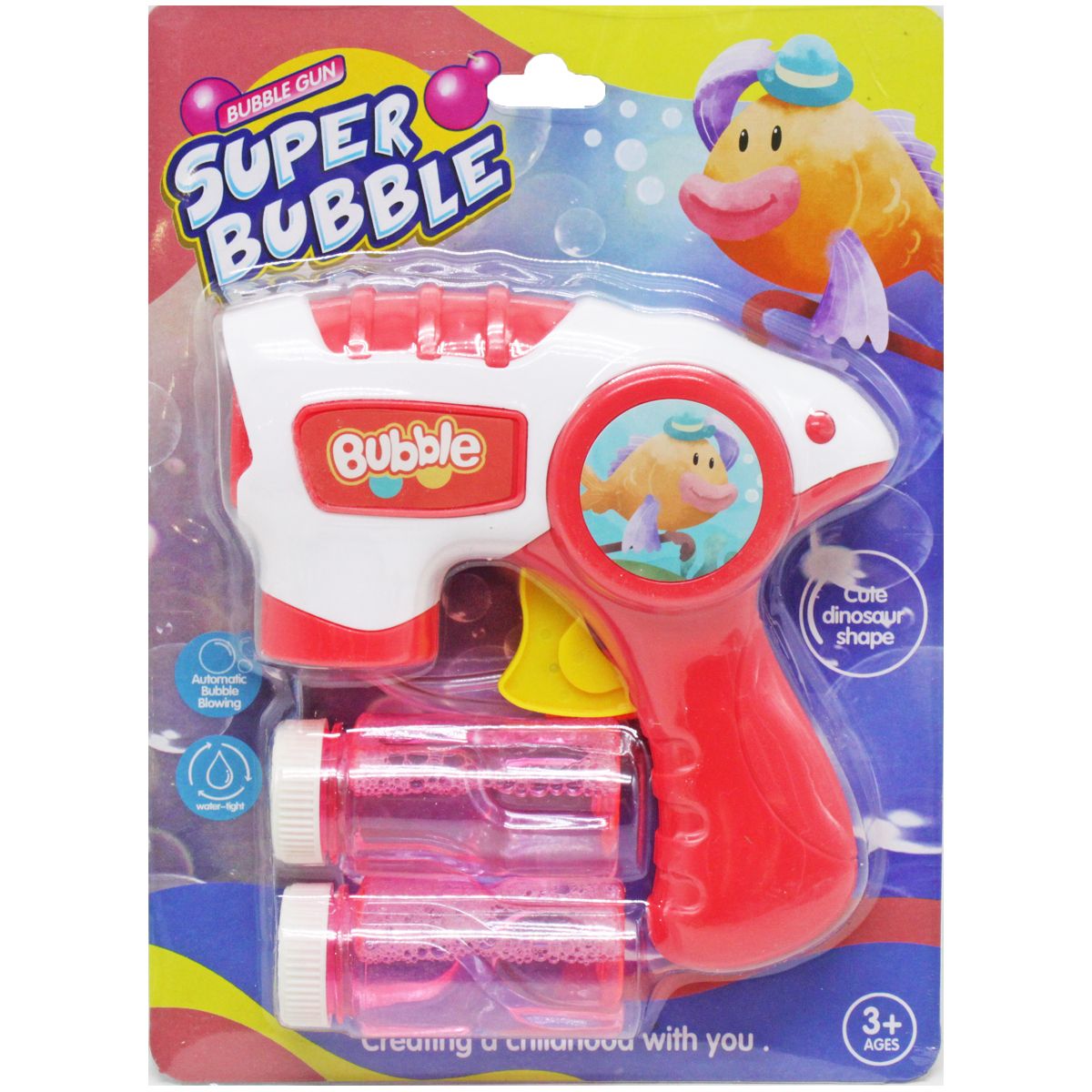 Пистолет с мыльными пузырями "Волшебный пузырятор", розовый