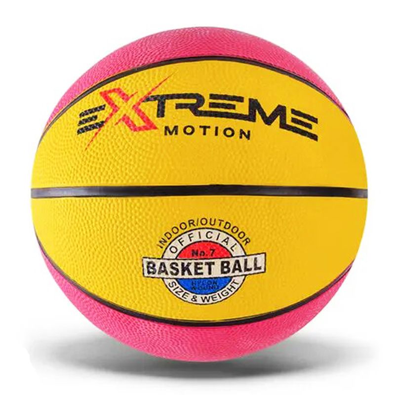 Мʼяч баскетбольний №7 "Extreme" (рожевий+жовтий)