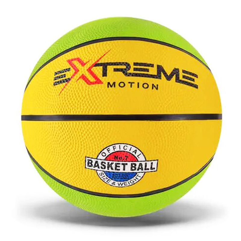 Мяч баскетбольный №7 "Extreme" (желтый+зеленый)