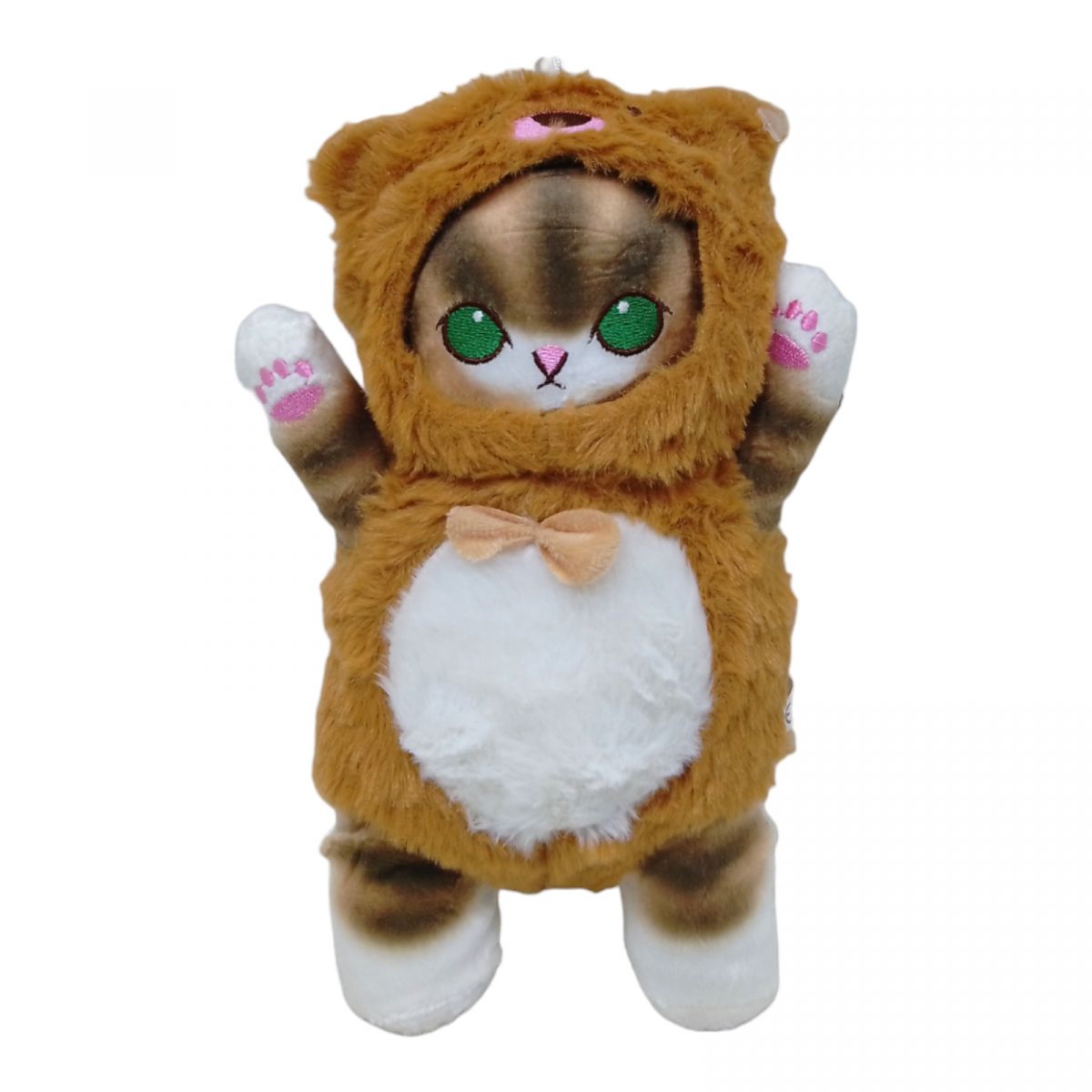 Мʼяка іграшка "Котик у костюмі ведмежати: Anime Cat Mofusand Plush Toys", 27 см