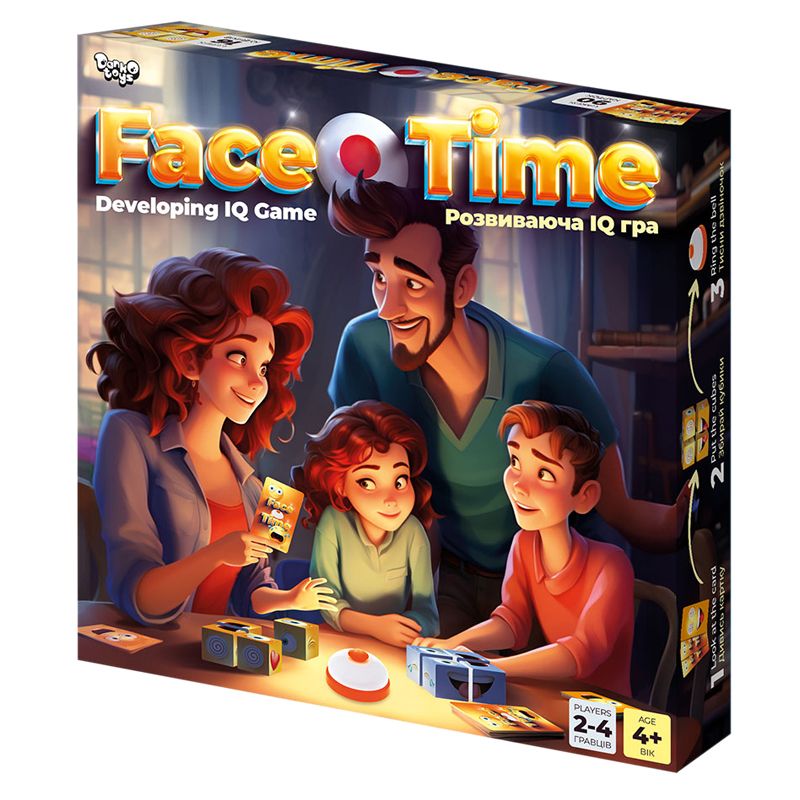 Развивающая настольная игра "Face Time" (укр)