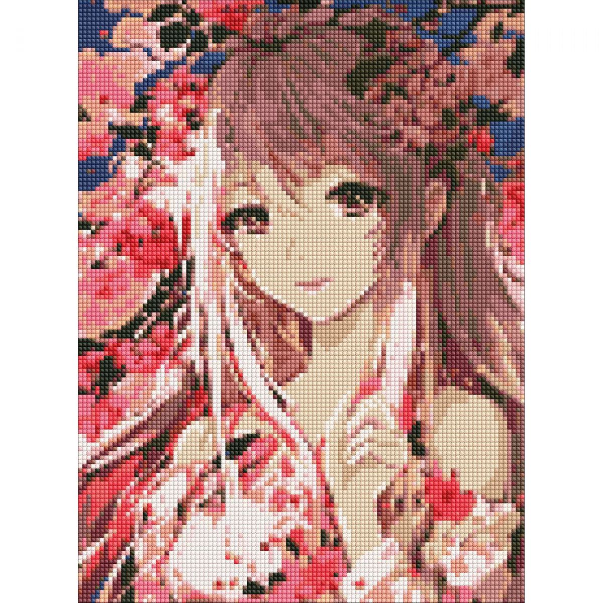 Алмазна мозаїка "Аніме.  Весняний настрій"  30х40 см  фото 1