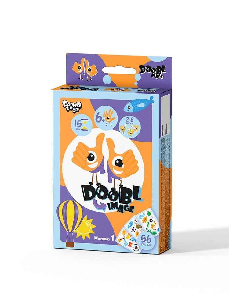 Уцінка.  Настільна гра "Doobl image mini: Multibox" рус Надірванав коробочка