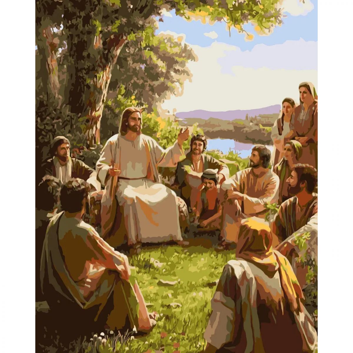 Картина за номерами "Ісус в оточенні учнів" 40х50 см