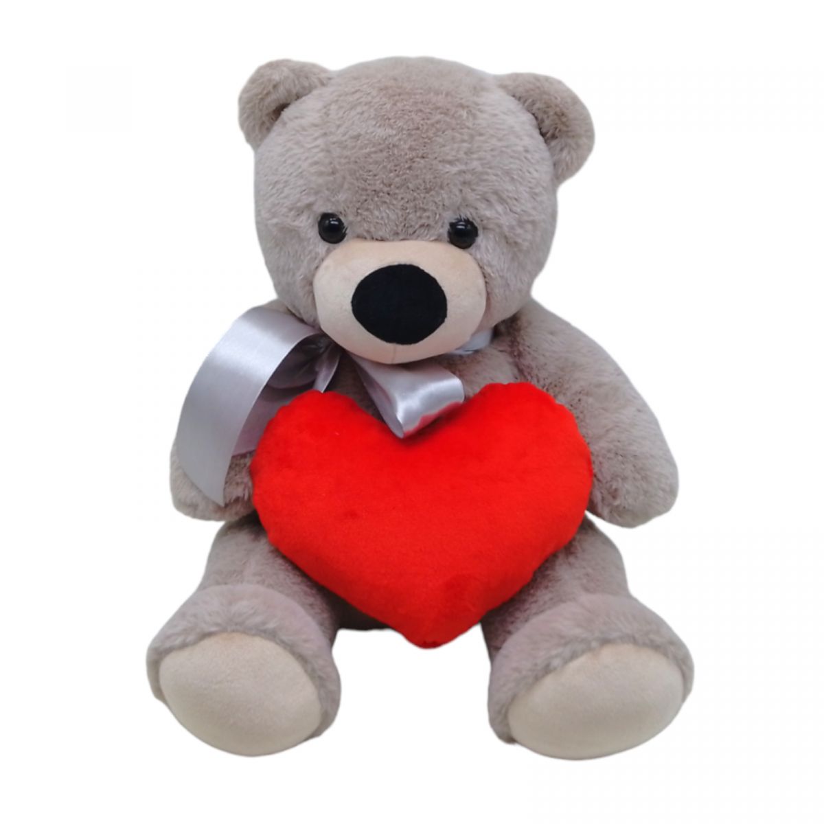 Мʼяка іграшка "Ведмедик з серцем", мокко, 30 см