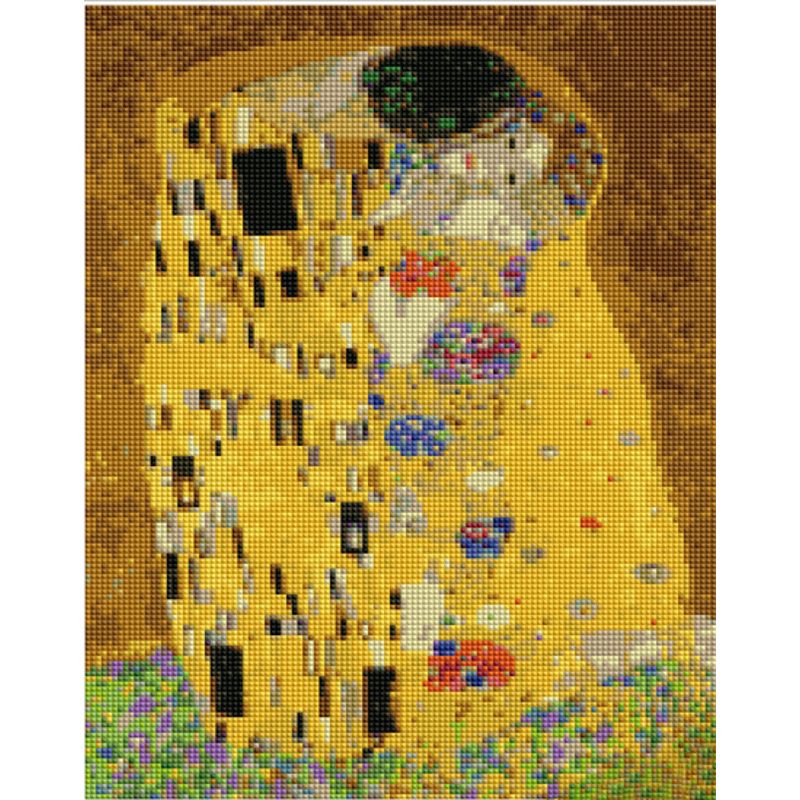 Алмазна мозаїка "Густав Клімпт.  Поцілунок", 30х40 см