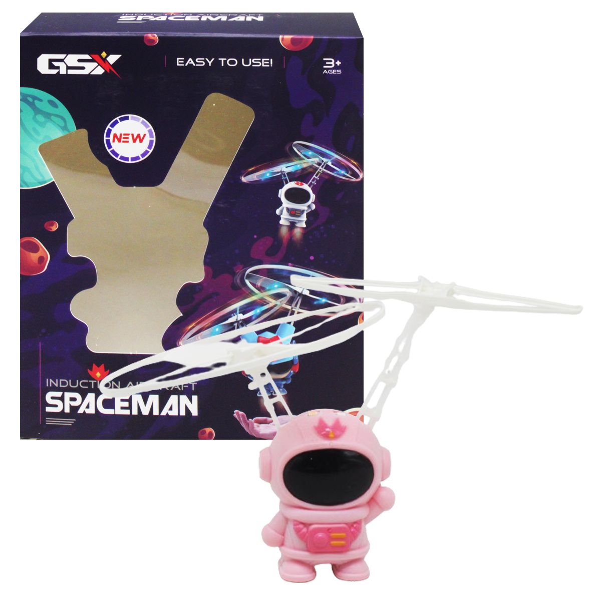 Літаюча іграшка "Космонавт" (рожевий)