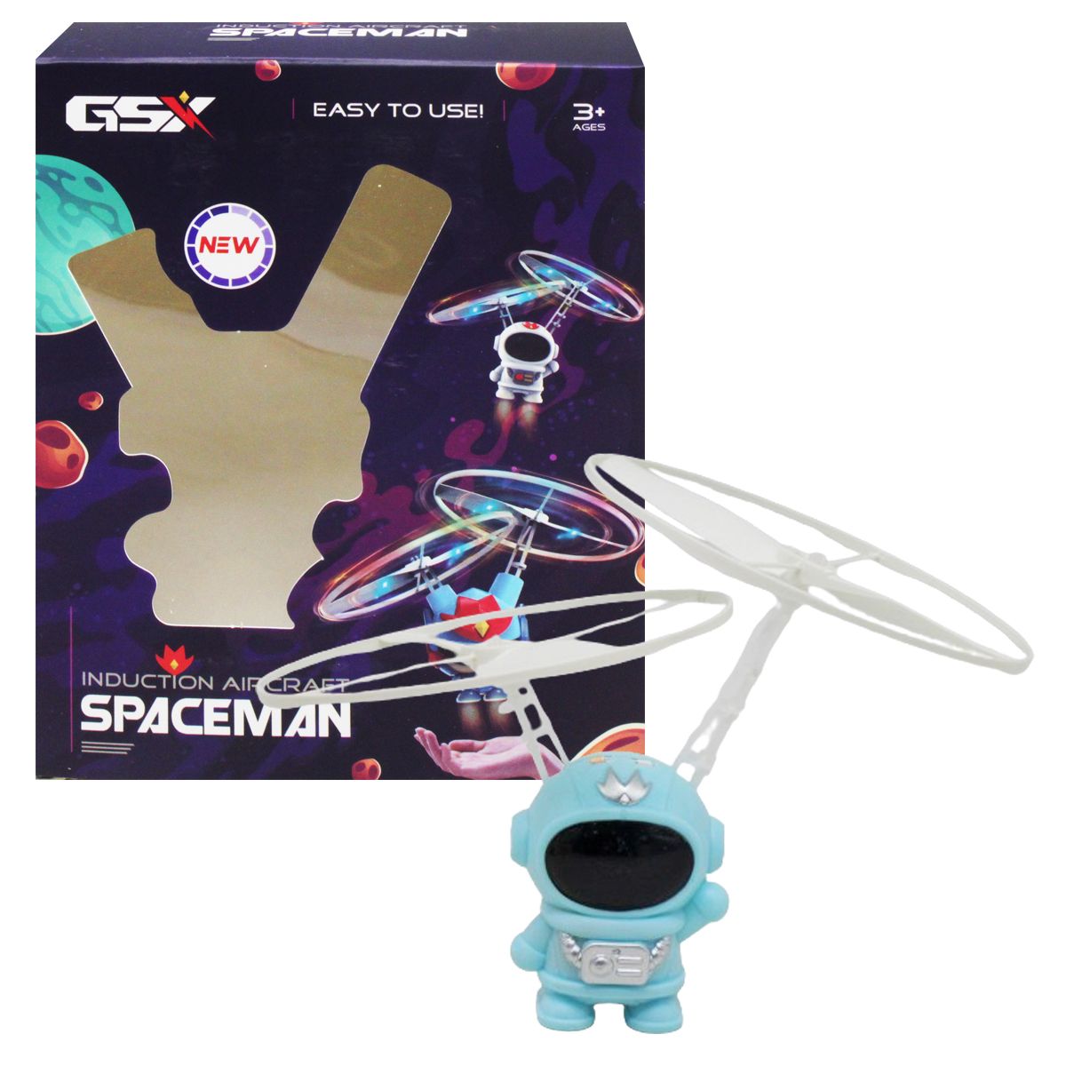 Літаюча іграшка "Космонавт" (блакитний)