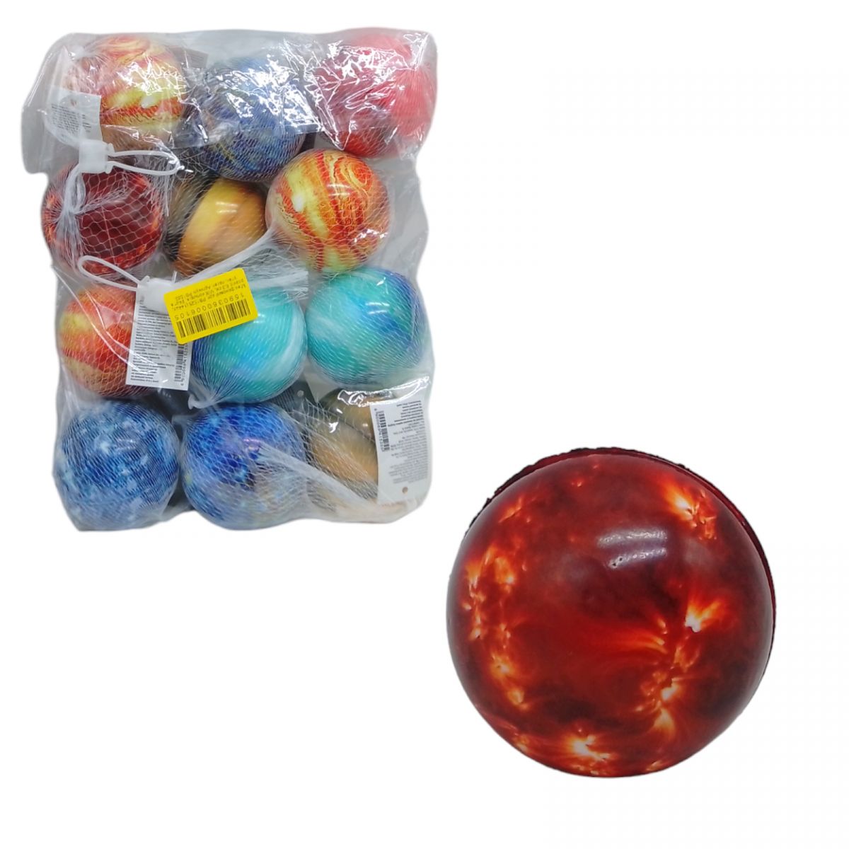 Набор фомовых мячей "Планеты" 6 см (12 шт)