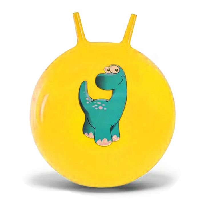 Мяч для фитнеса "Динозавры" (желтый)