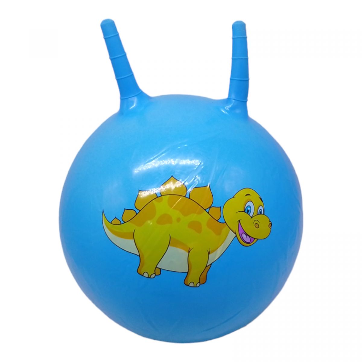 Мʼяч для фітнесу "Динозаврики" 45 см (блакитний)